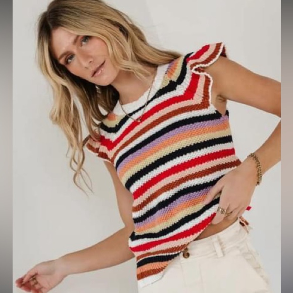 Size medium Bohme striped sweater shirt